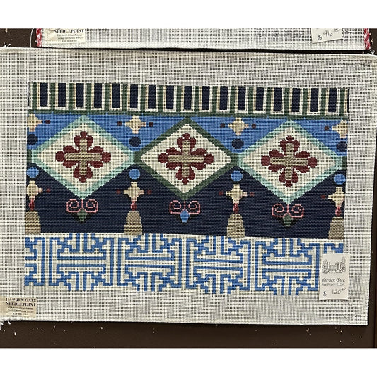 Pillow Design 1 - Garden Gate Needlepoint