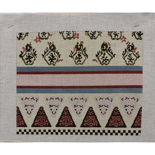 Pillow Design - Garden Gate Needlepoint