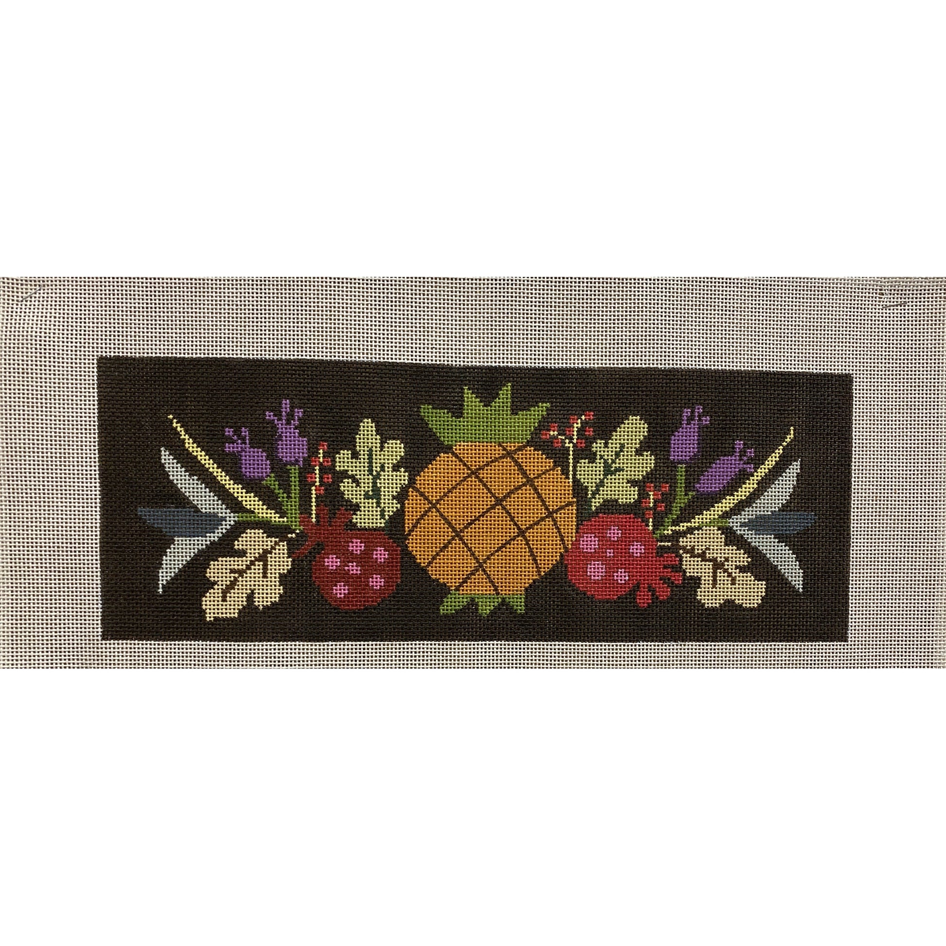 Pineapple Banner canvas - Garden Gate Needlepoint