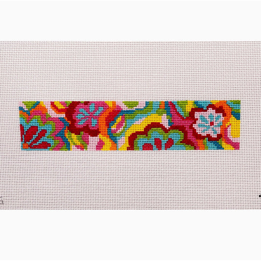 Pink Pucci Key Fob - Garden Gate Needlepoint