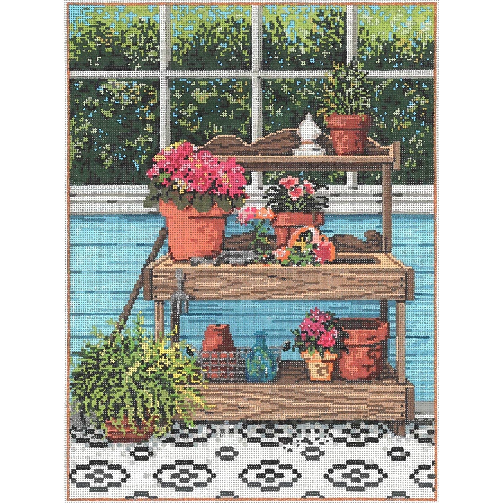 Potting Place - Garden Gate Needlepoint