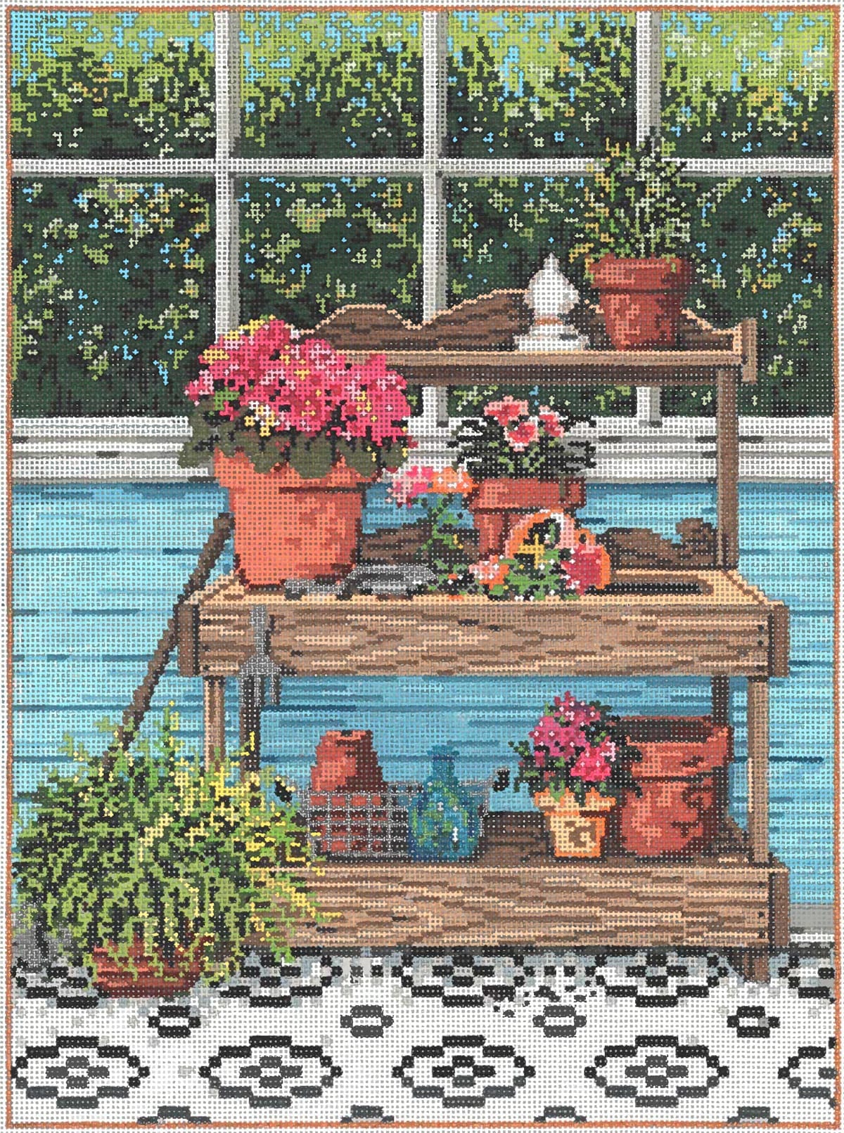 Potting Place - Garden Gate Needlepoint