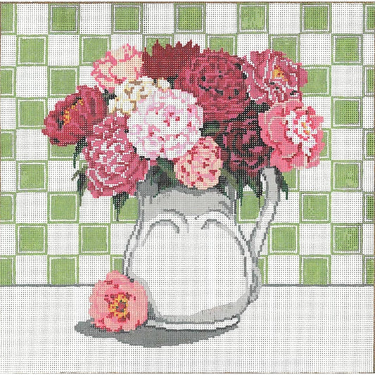 Pretty in Pinks - Garden Gate Needlepoint