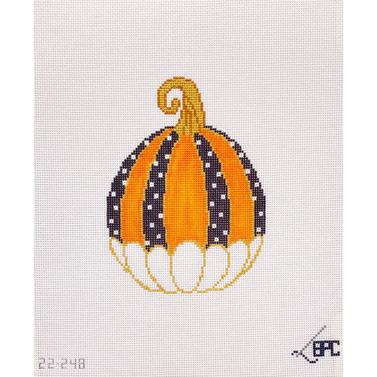 Pumpkin - dot - Garden Gate Needlepoint