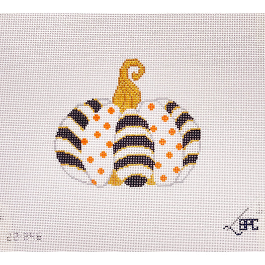 Pumpkin - squatty - Garden Gate Needlepoint