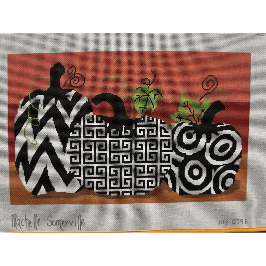 Pumpkins Canvas - Garden Gate Needlepoint