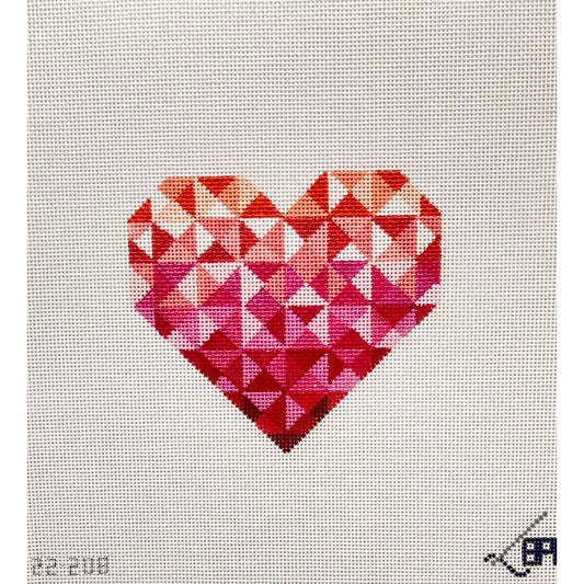 Quilt Heart - Garden Gate Needlepoint