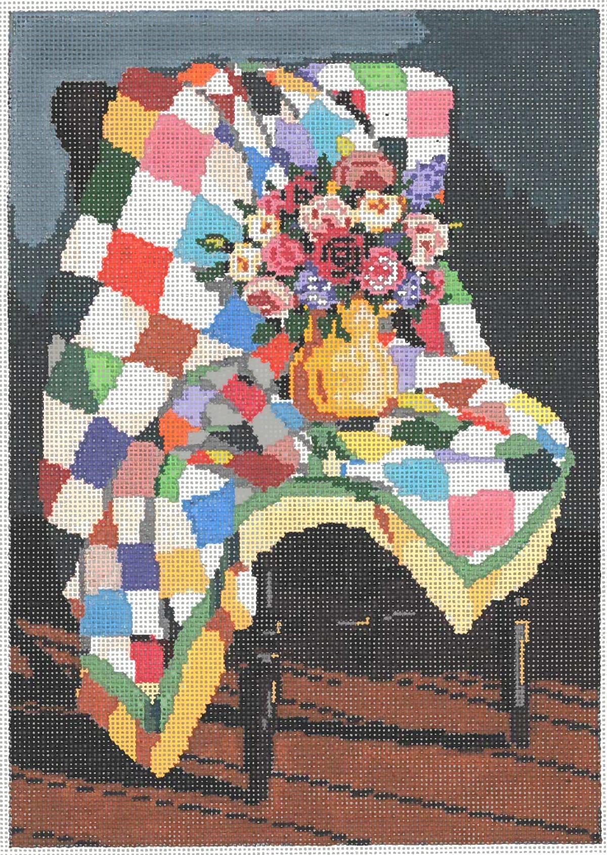 Quilt - Garden Gate Needlepoint