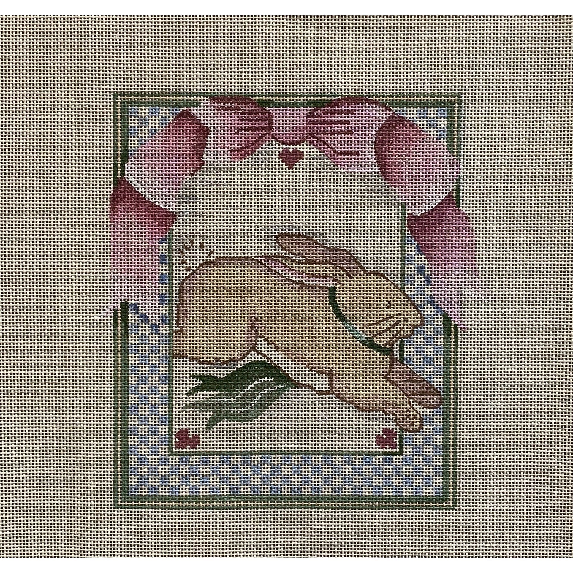 Rabbit Canvas - Garden Gate Needlepoint