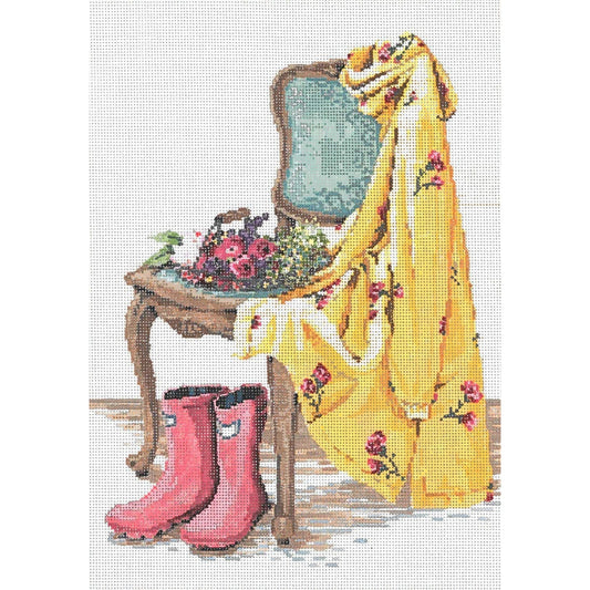 Rain or Shne - Garden Gate Needlepoint