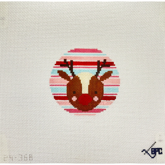 Reindeer with Stripes - Garden Gate Needlepoint
