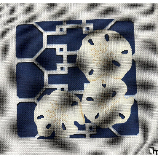 Sand Dollars Canvas - Garden Gate Needlepoint