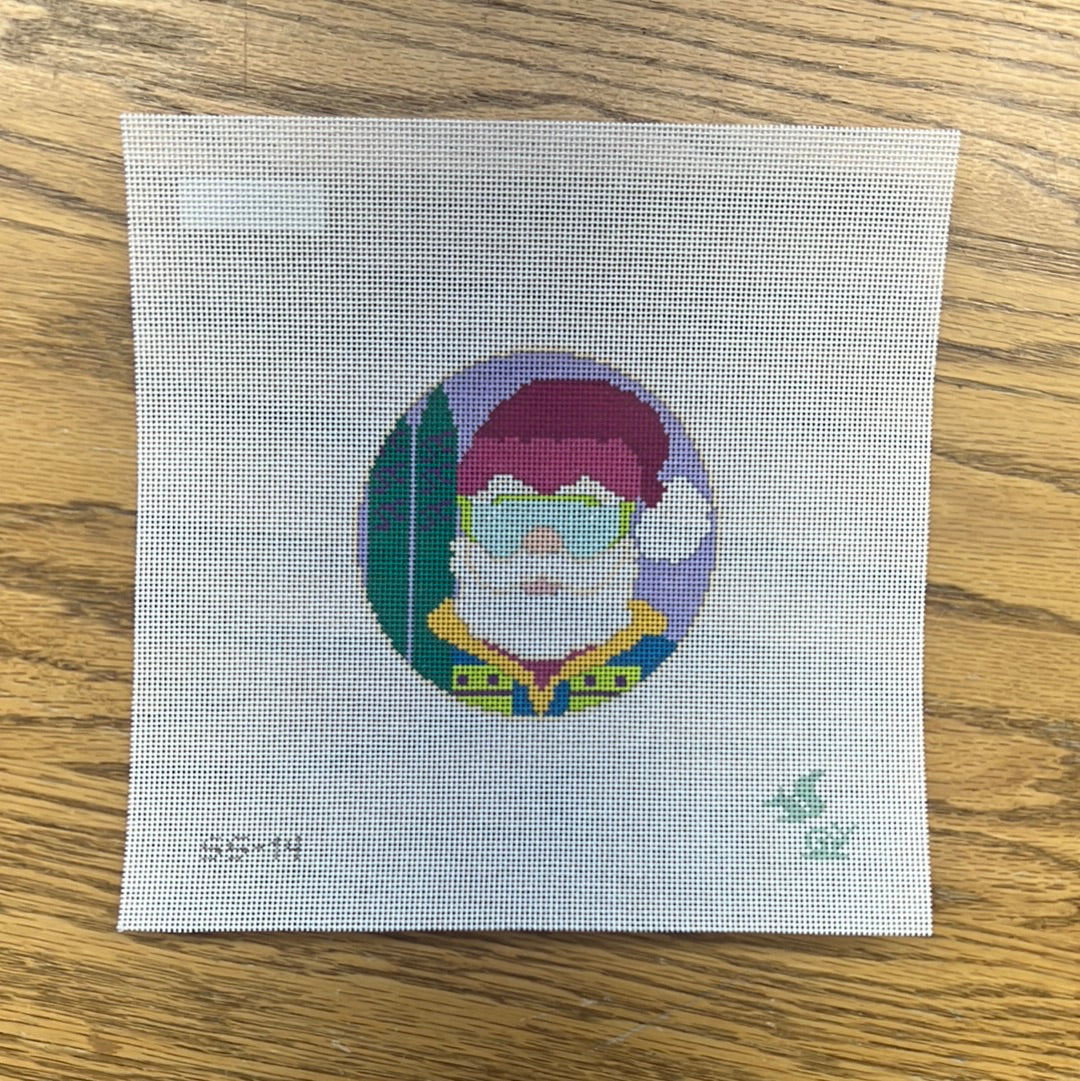 Santa Skier Dude - Garden Gate Needlepoint