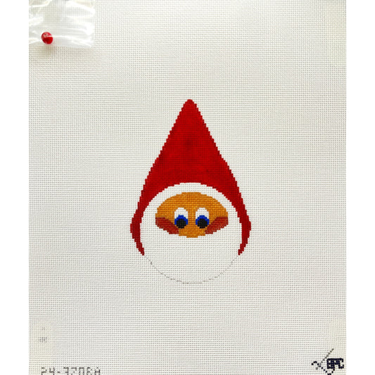 Santa face with Bead Nose - Garden Gate Needlepoint