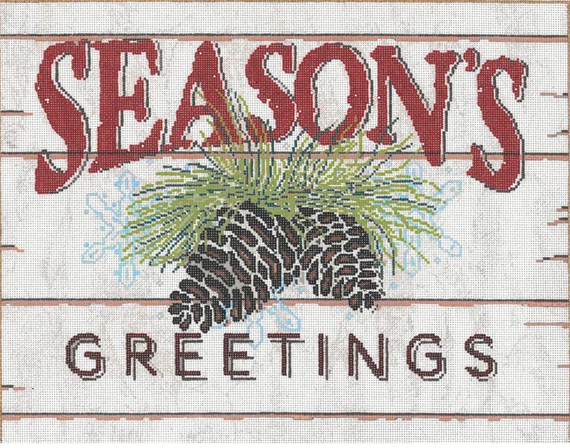 Season's Greetings - Garden Gate Needlepoint