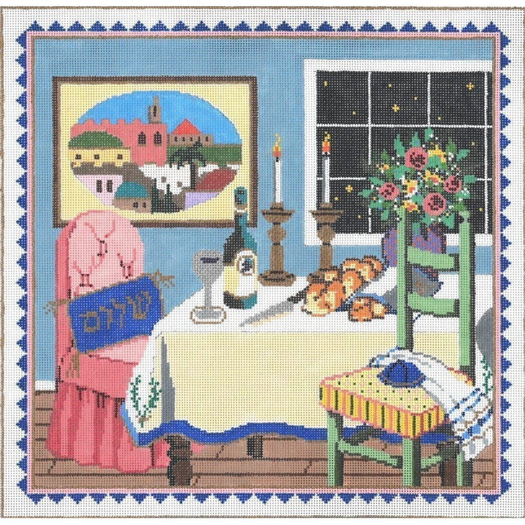 Shabbat - Garden Gate Needlepoint