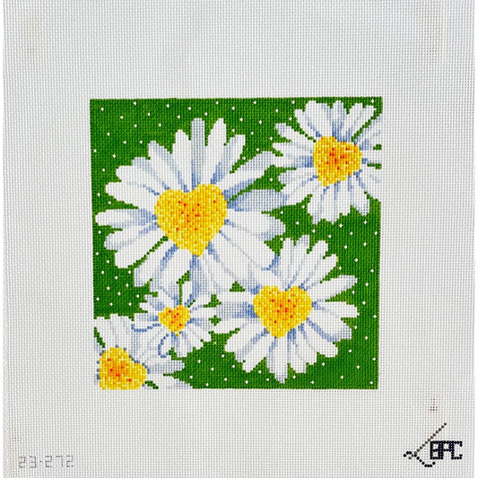 She Loves Me 8" square - Garden Gate Needlepoint