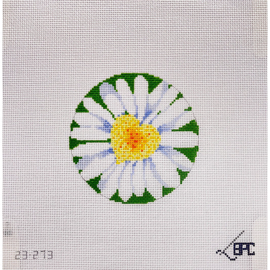 She Loves me 4" round - Garden Gate Needlepoint