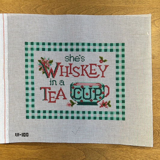 She's Whiskey in a Tea Cup - Garden Gate Needlepoint