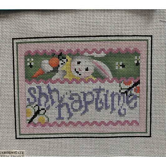 Shh Napping Canvas - Garden Gate Needlepoint