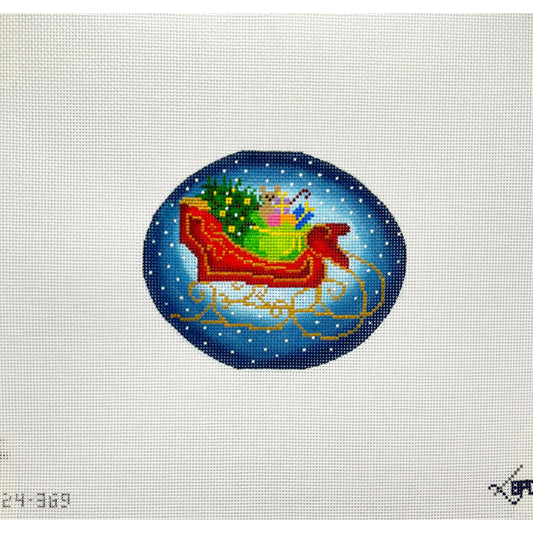 Sleigh - Garden Gate Needlepoint
