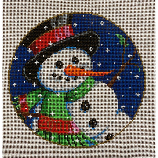 Snowman Ornament - Garden Gate Needlepoint