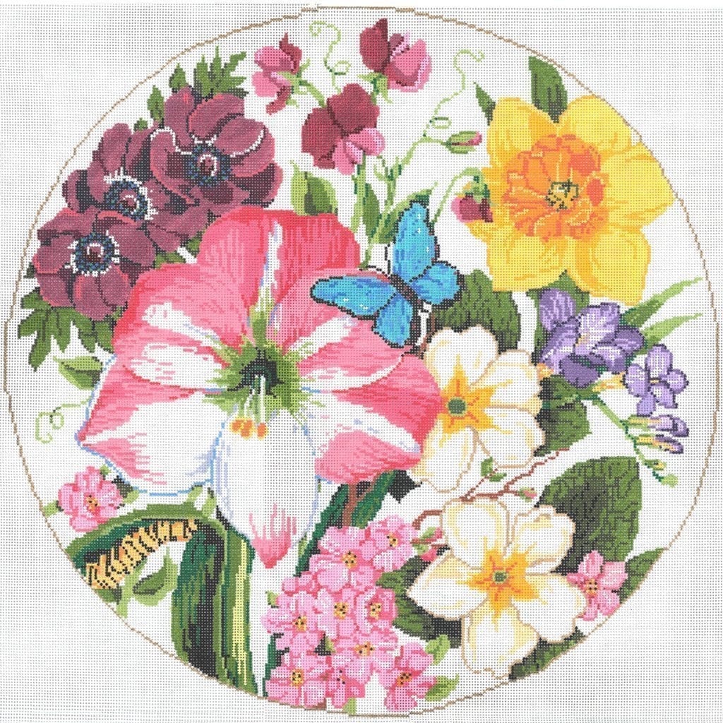 Spring - Garden Gate Needlepoint