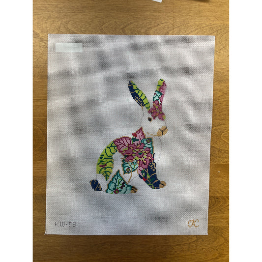 Standing Tobacco Bunny - Garden Gate Needlepoint