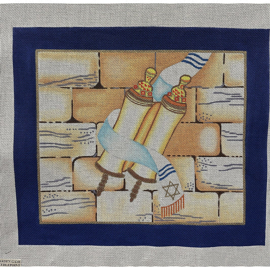 Tallit Bag Canvas - Garden Gate Needlepoint