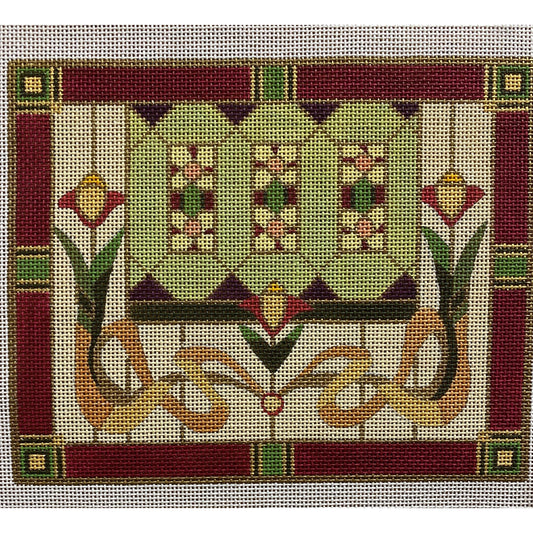 Tiffany Window Canvas - Garden Gate Needlepoint