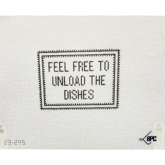 Unload The Dishes - Garden Gate Needlepoint