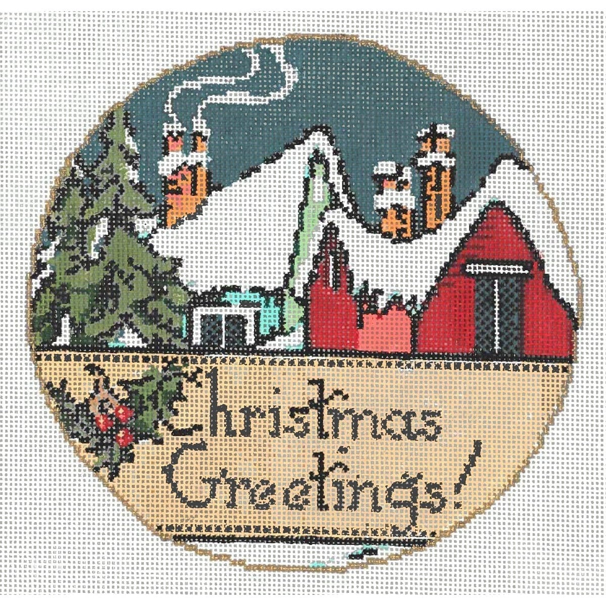 Village - Garden Gate Needlepoint