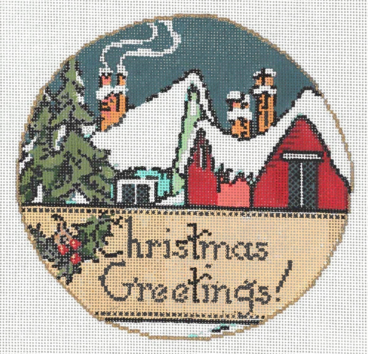 Village - Garden Gate Needlepoint