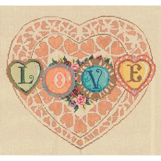 Vintage Love - Garden Gate Needlepoint