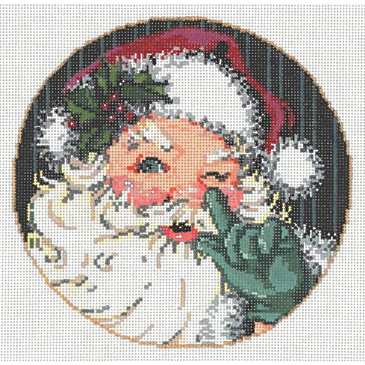 Winking - Garden Gate Needlepoint