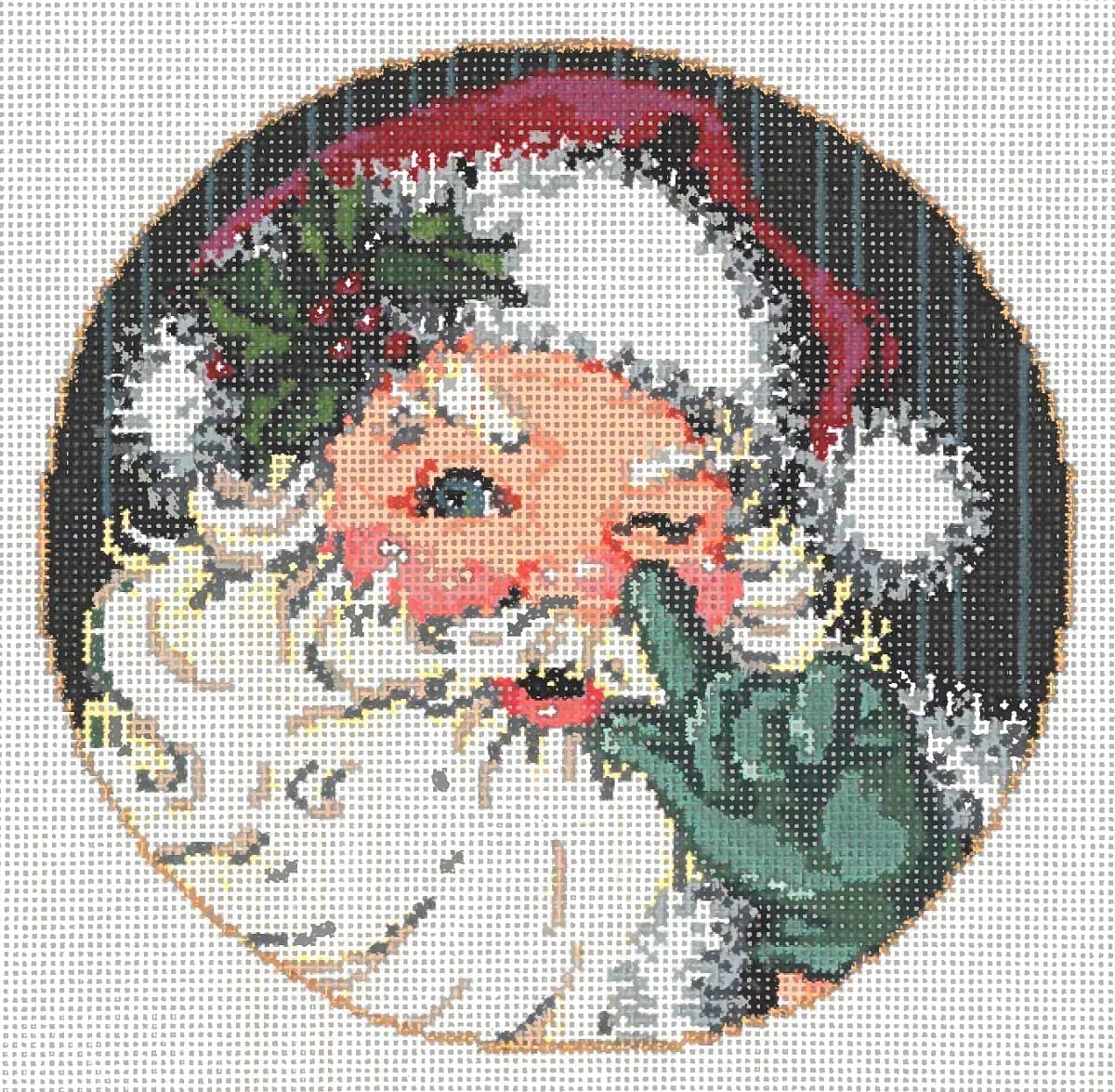 Winking - Garden Gate Needlepoint