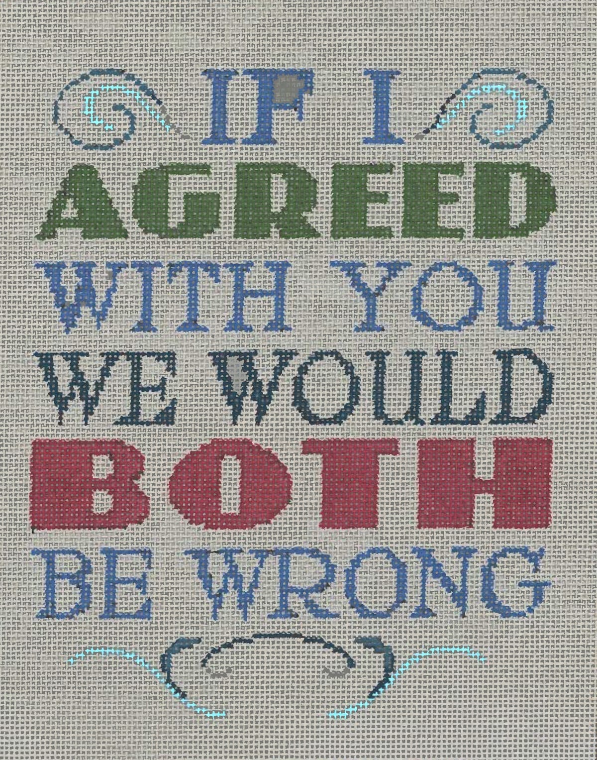 Wrong - Garden Gate Needlepoint