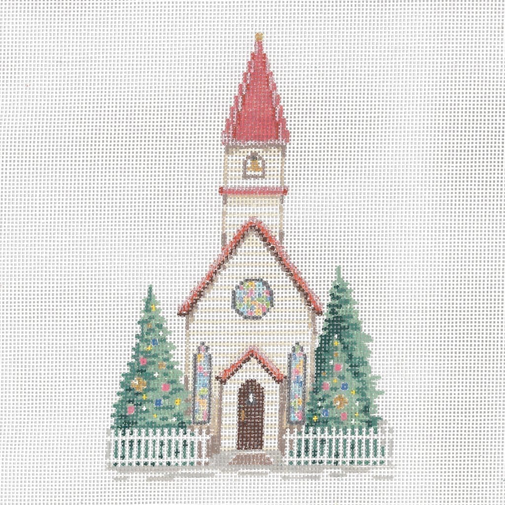 X-mas House V - June - Garden Gate Needlepoint