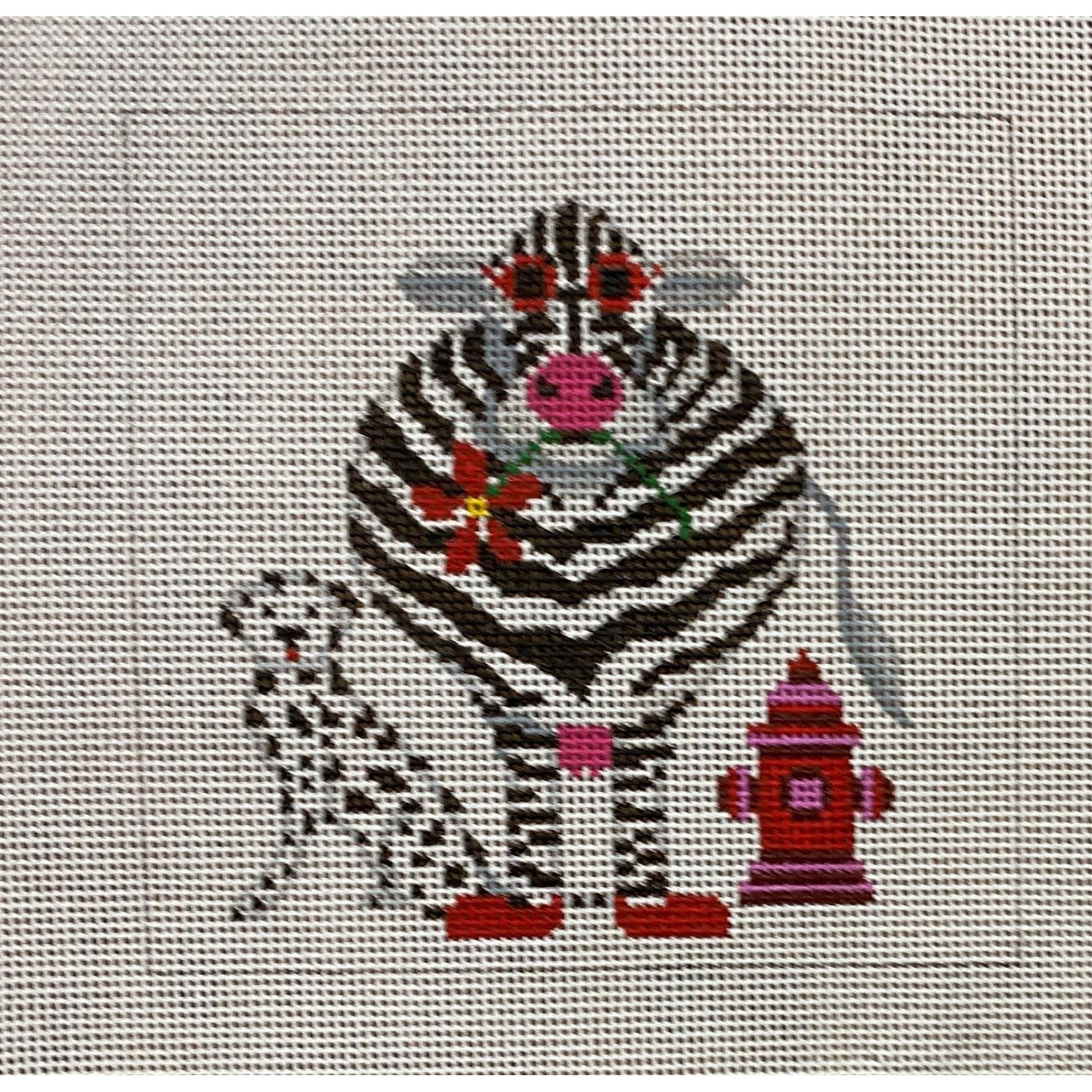 Zebra Canvas - Garden Gate Needlepoint