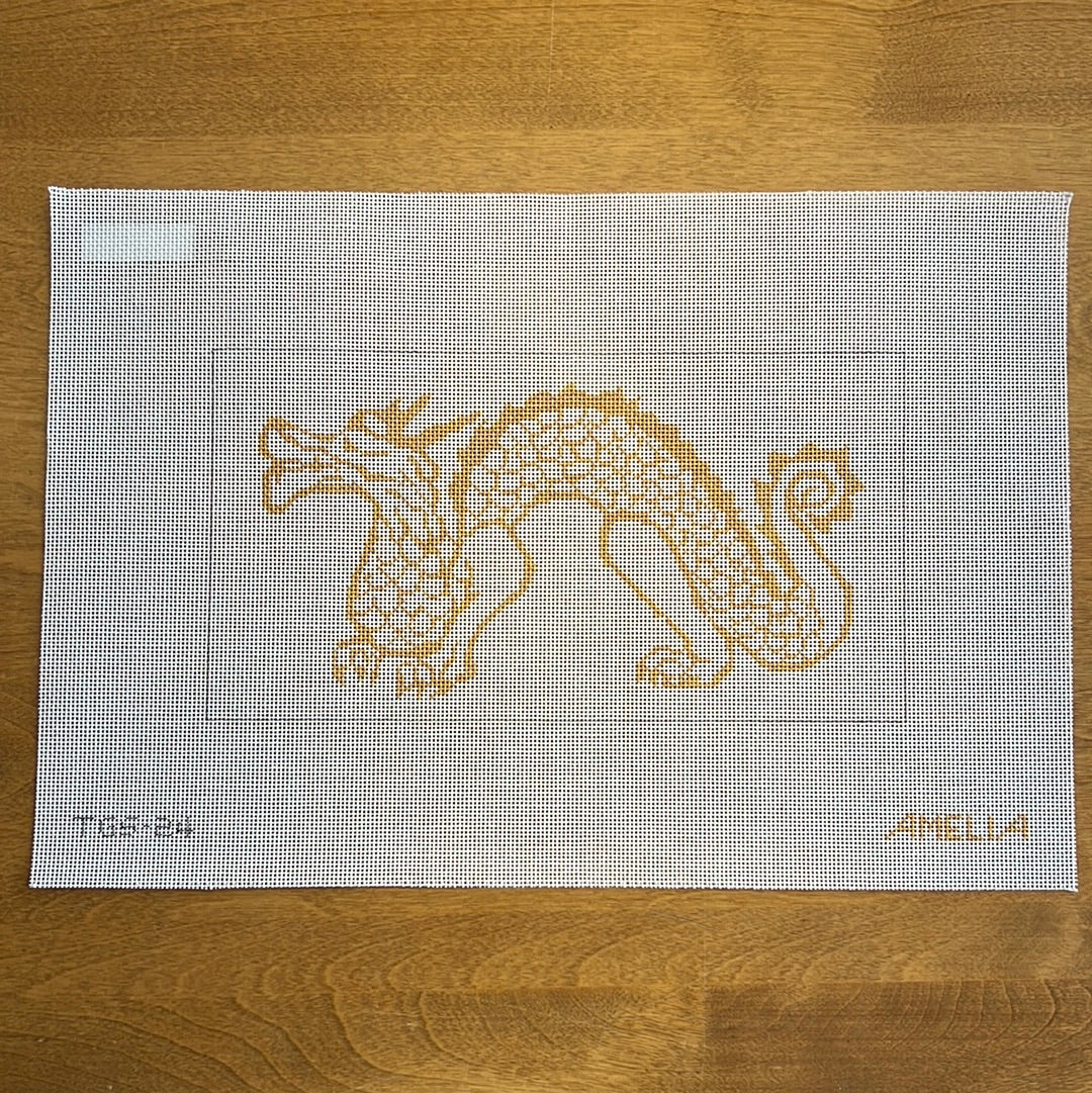 Golden Scale Dragon - Garden Gate Needlepoint