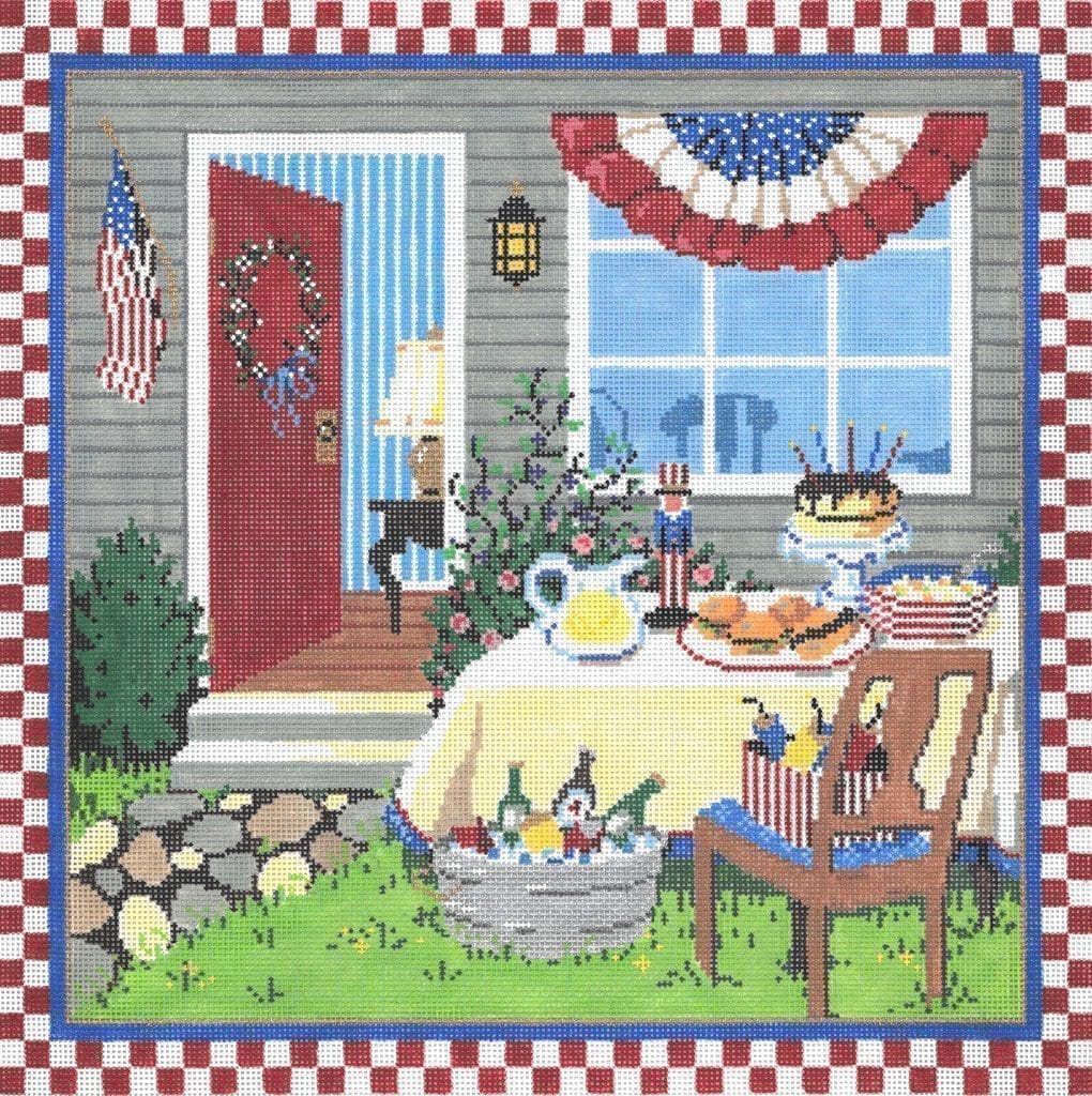 the Fourth - Garden Gate Needlepoint