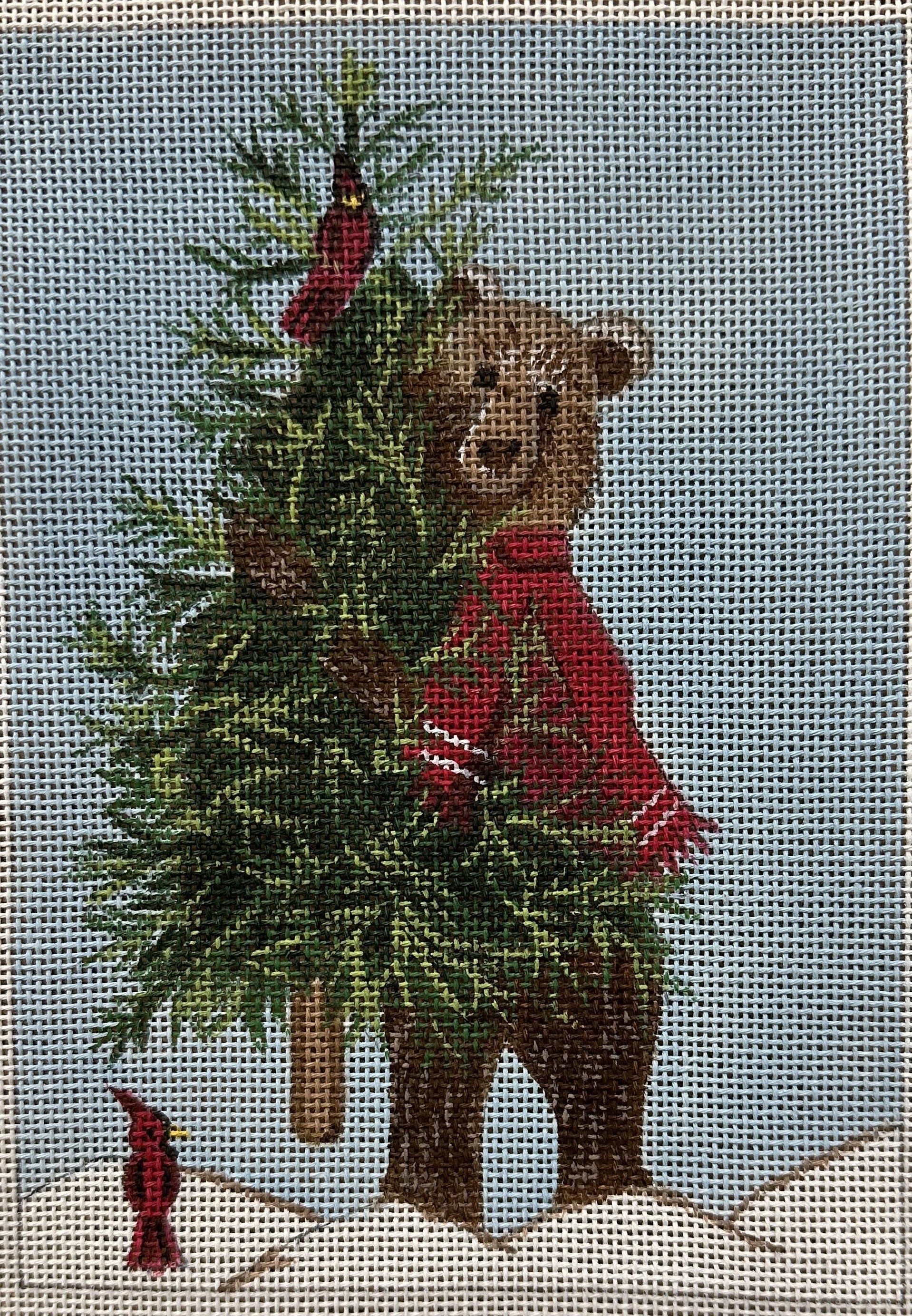 Xmas Bear | Garden Gate Needlepoint